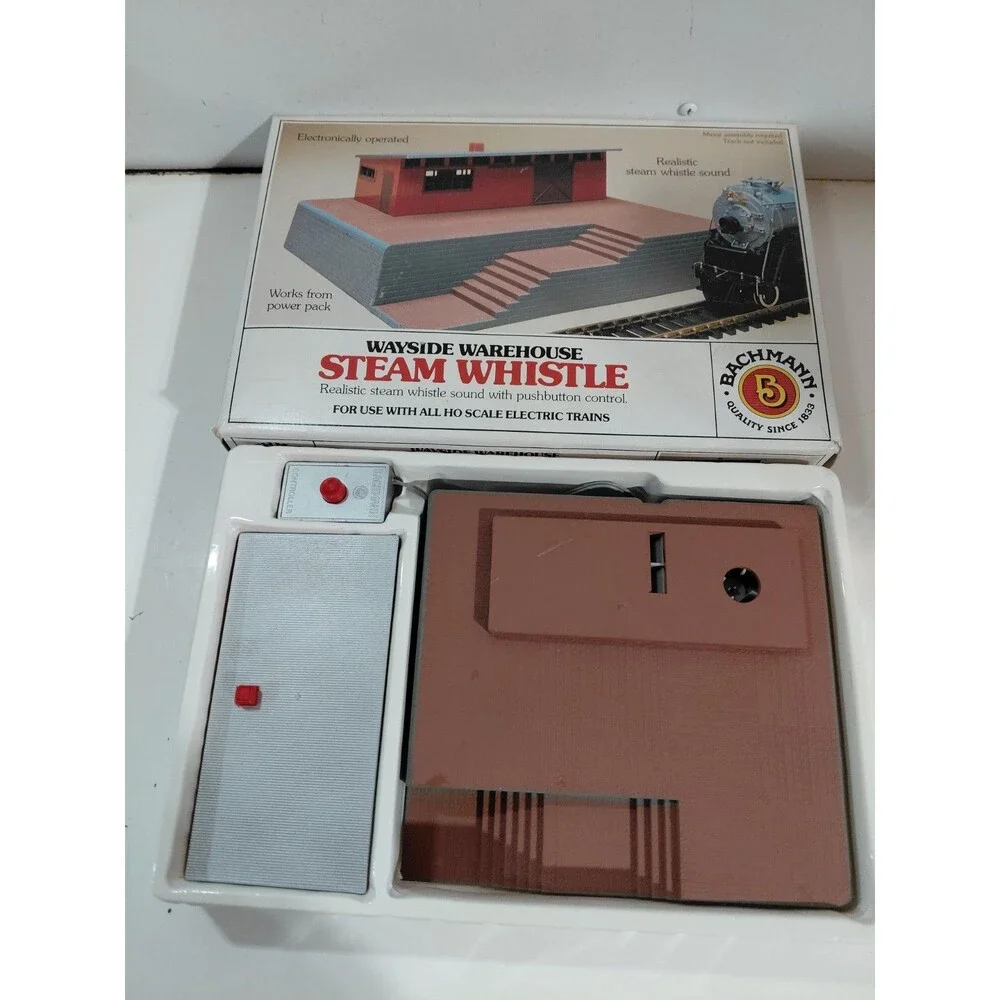 Bachman 46-1209 HO Gauge Model Railroad Wayside Warehouse Steam Whistle w/Box